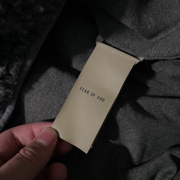 Fear Of God Polar Fleece Hoodie in Paris Sky FG24FW50 gray Fleece Schwarz MEDIUM - Picture 8 of 15